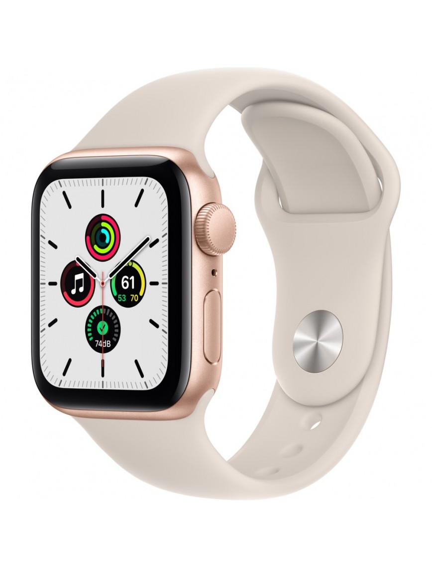 Apple Watch Se Gps, 40MM Altın Rengi Alüminyum Kasa ve Yıldız Işığı Spor Kordon MKQ03TU/A